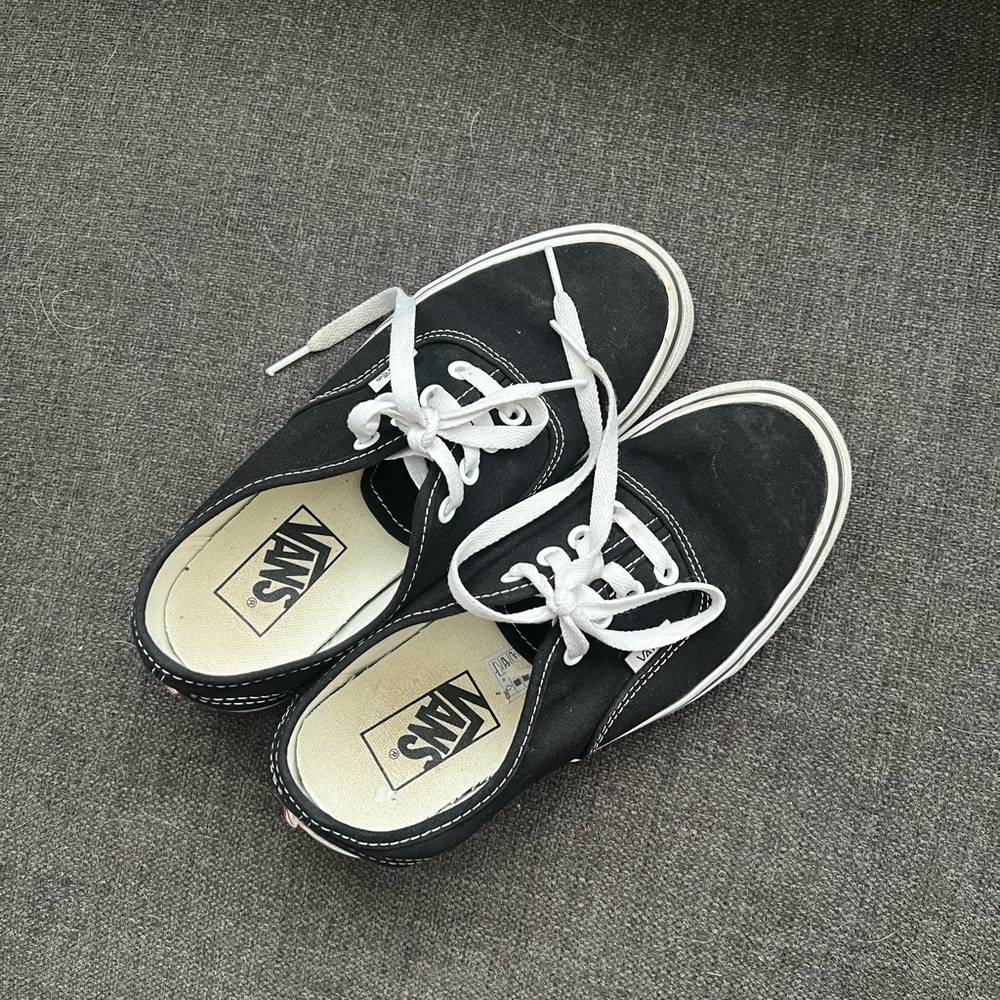 Vans Kids Black and White Sneakers